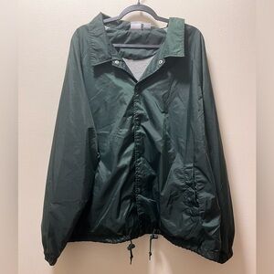 Franklin Sports Y2K Jersey Lined Athletic Windbreaker, Men’s Sz XL, Pine Green